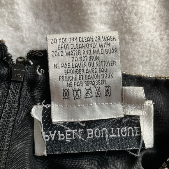 Short sleeved beaded Papell Boutique evening top - Picture 13 of 13